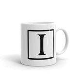 Letter I Border Monogram Coffee Tea Mug, Mugs, $ 17.50, A Moment Of Now™